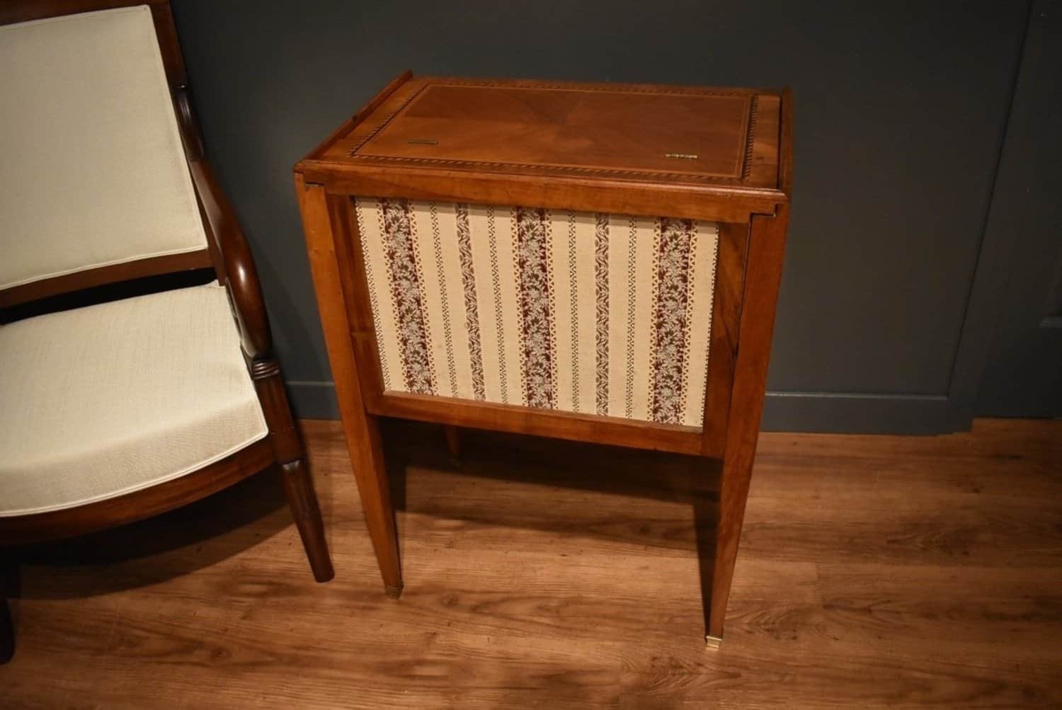 Louis XVI Marquetry Chiffonier Table - JAA