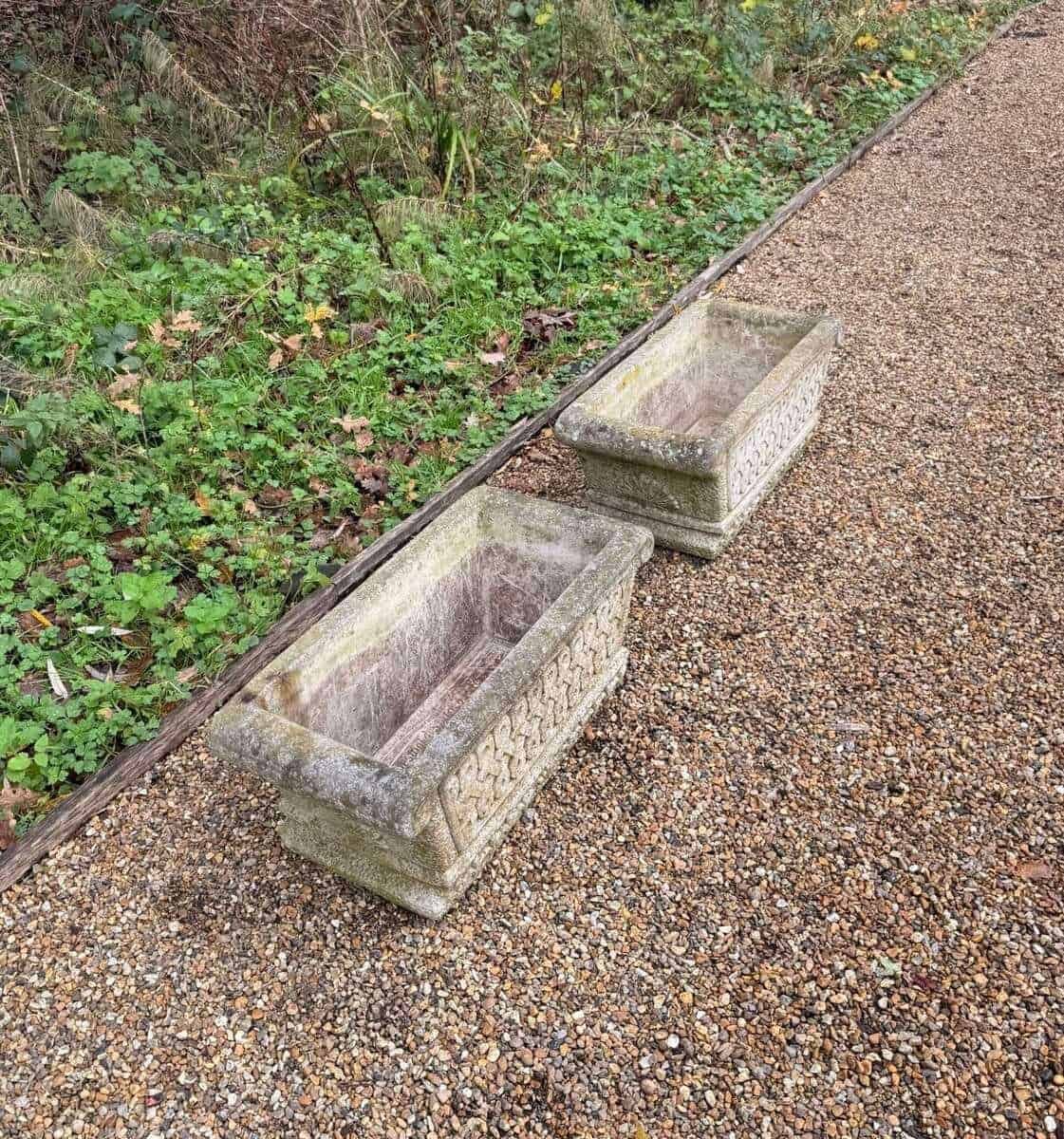 Pair of Cotswold Studio Troughs - JAA