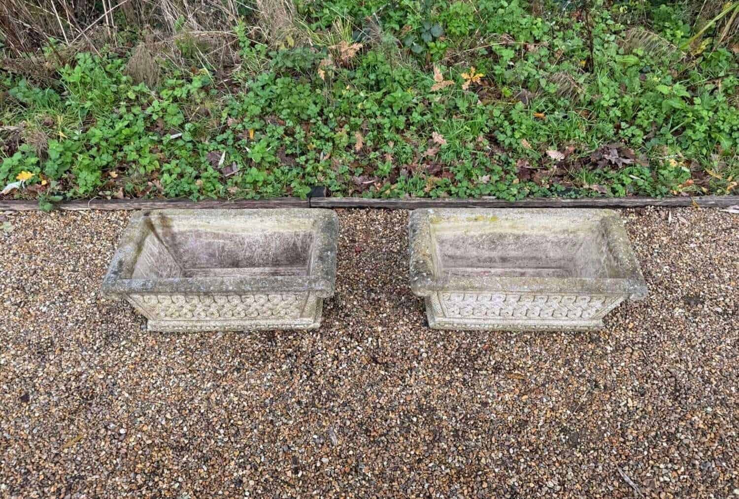 Pair of Cotswold Studio Troughs - JAA