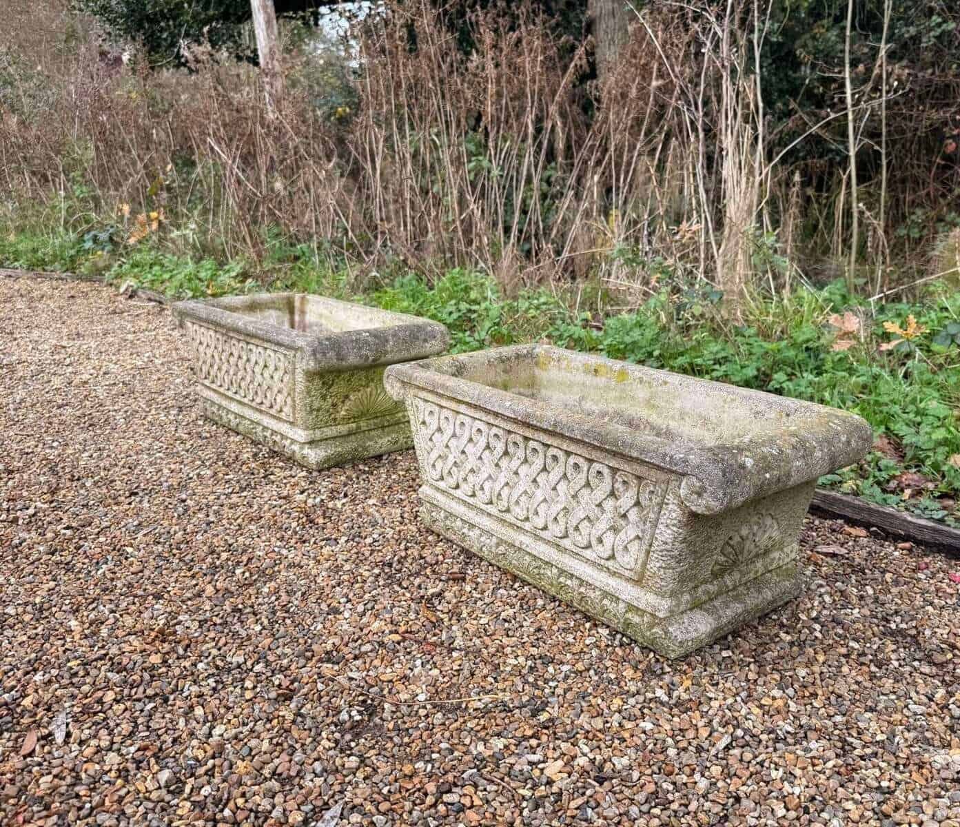 Pair of Cotswold Studio Troughs - JAA
