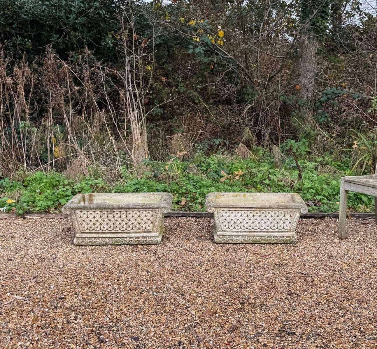 Pair of Cotswold Studio Troughs - JAA