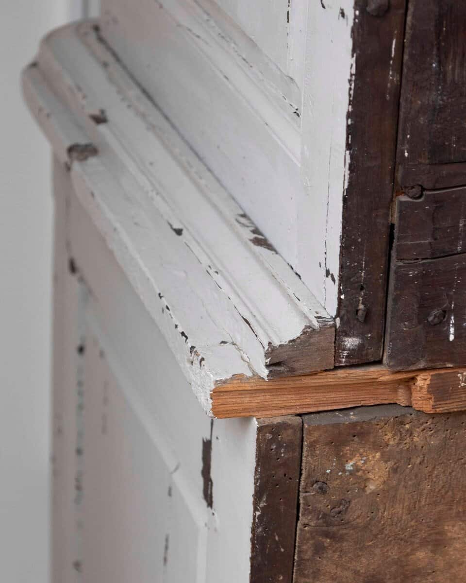 Southwestern French 1760s Louis XV Buffet à Deux-Corps with Chicken Wire Doors - JAA