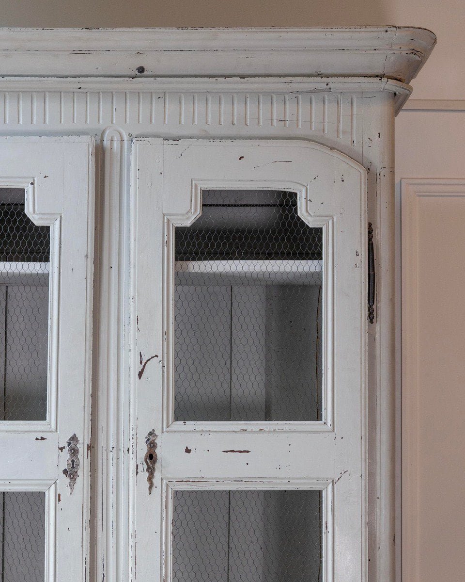 Southwestern French 1760s Louis XV Buffet à Deux-Corps with Chicken Wire Doors - JAA
