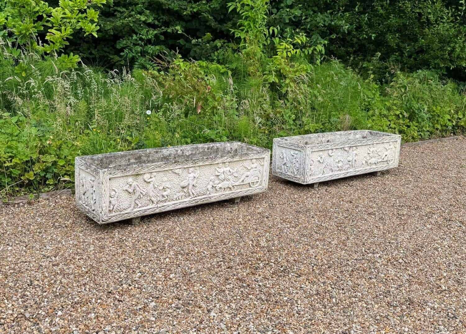 Pair of Large Classical Troughs - JAA