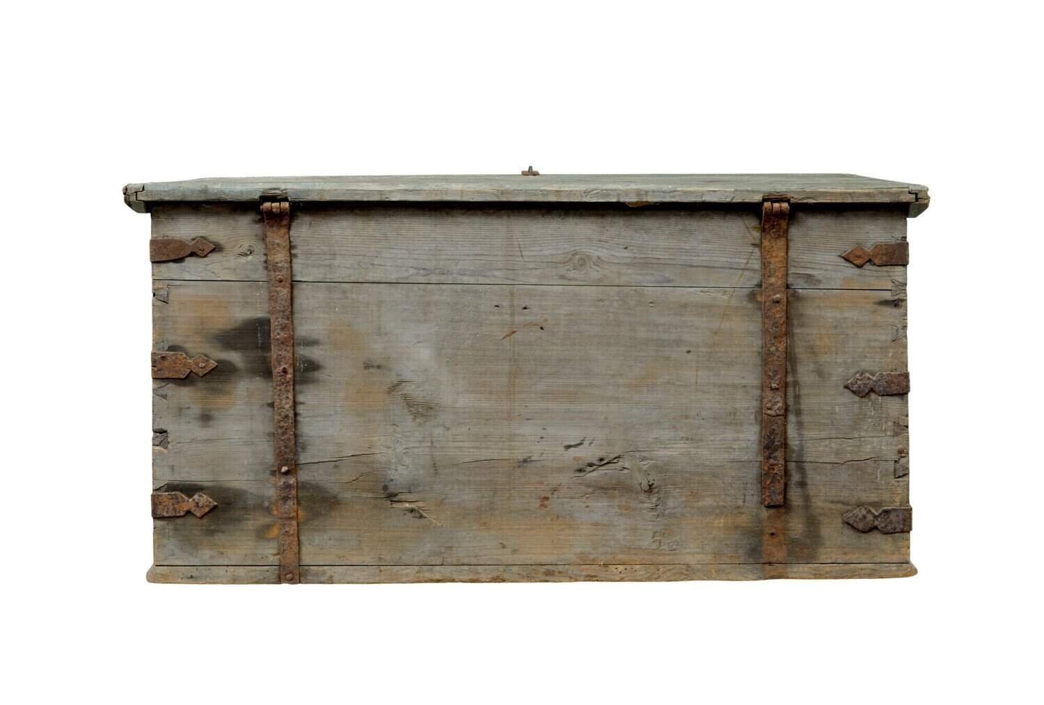 On Hold: 19th century Swedish painted trunk/chest circa 1860. - JAA