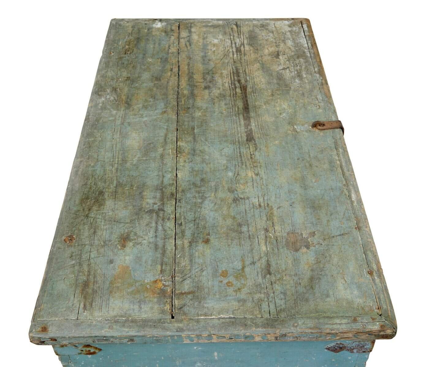 On Hold: 19th century Swedish painted trunk/chest circa 1860. - JAA