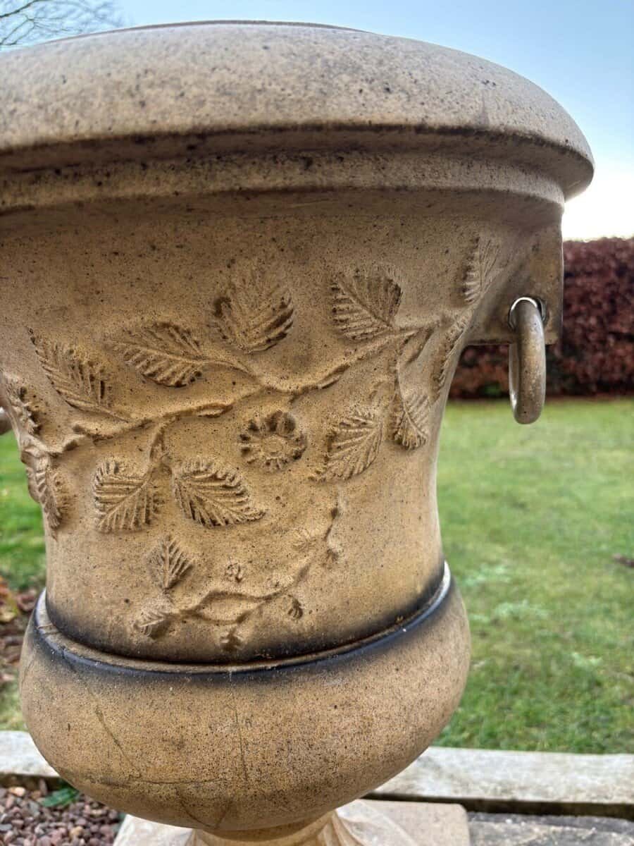A Pair Of Late Victorian Garden Urns - JAA