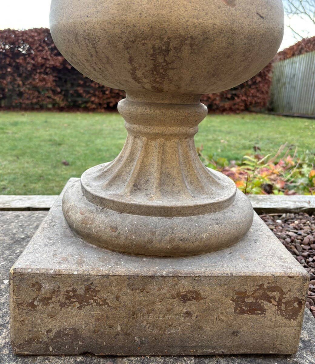 A Pair Of Late Victorian Garden Urns - JAA