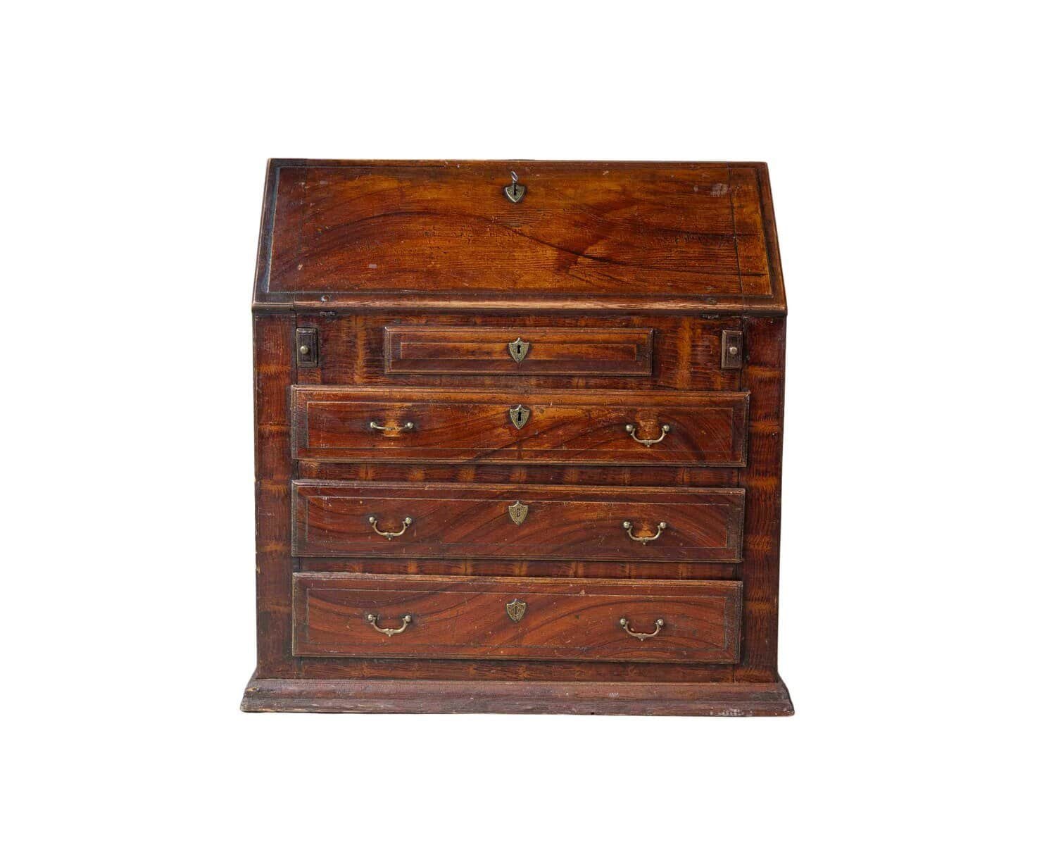 Swedish Mid-19th Century Painted Secretary Desk with Original Finish, c.1848