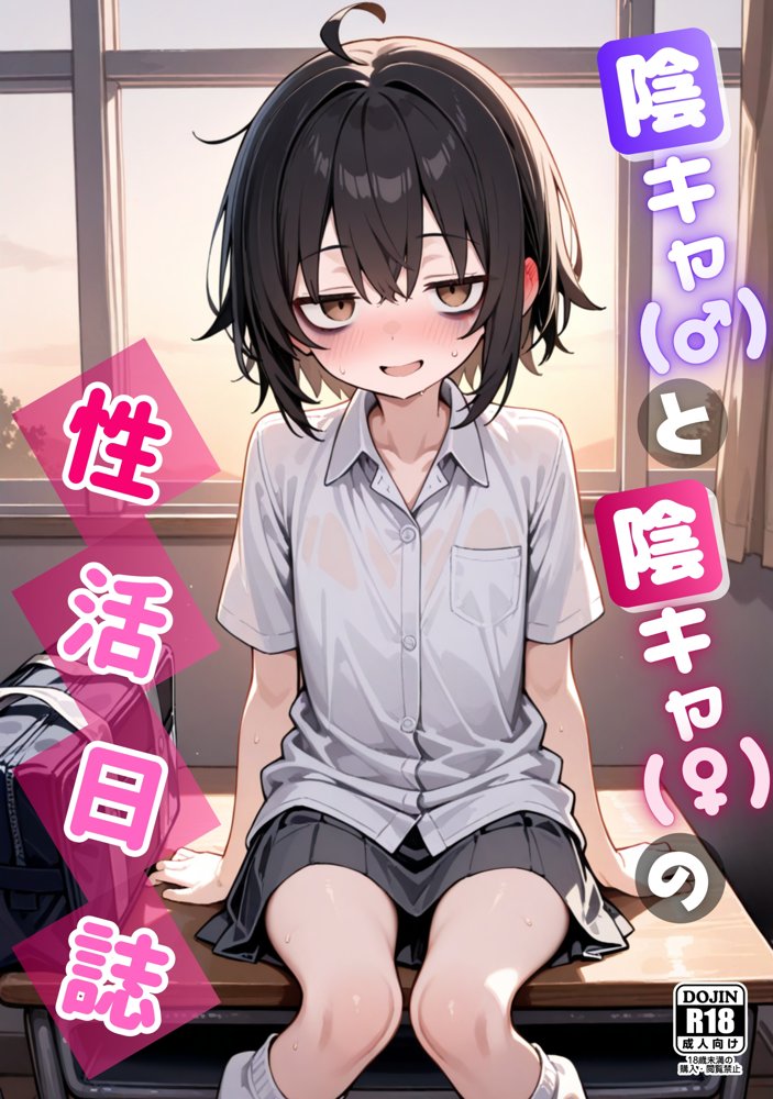 陰キャ(♂)と陰キャ(♀)の性活日誌【FANZA限定特装版】 hitomi raw無料エロ漫画(同人誌)サンプル画像001