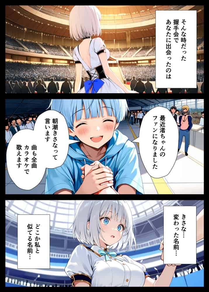 陰キャでドルオタな俺が人気アイドルそっくりに女体化して本人と3 Pすることになった hitomi raw無料エロ漫画(同人誌)サンプル画像086