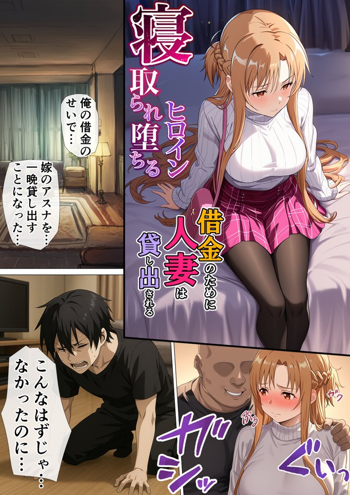 寝取られ堕ちるヒロイン SA〇 アスナ5 -借金で嫁を貸出す話3-