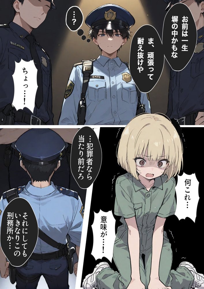 男性刑務所肉便器女  男として誤認逮捕されたOLの末路