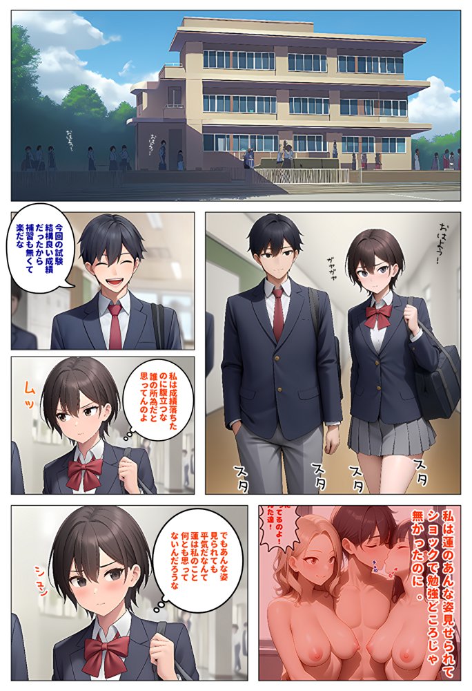 委員長とギャルがセックス勝負〜2・幼馴染が好きなのに委員長と付き合いだした結果