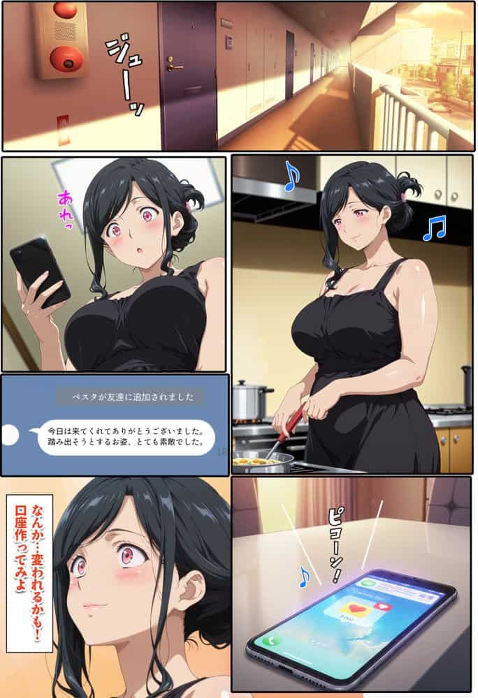 株を始めた人妻の三角保ち合い