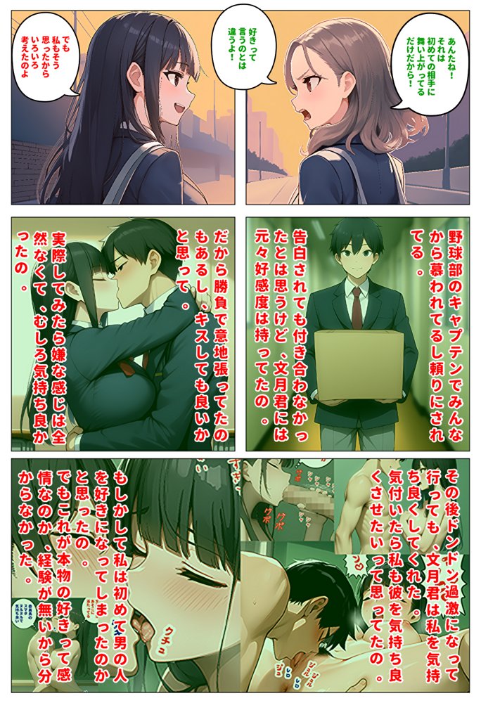 委員長とギャルがセックス勝負〜2・幼馴染が好きなのに委員長と付き合いだした結果