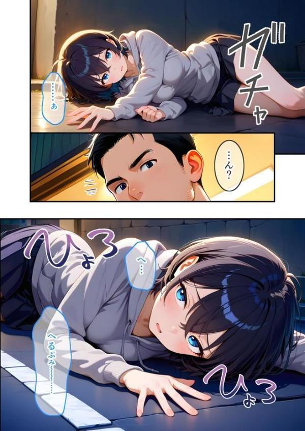 ダウナー家出娘のHな恩返し 第1話〜低血糖JDはドーナツとおじさんが好き〜 モザイク版