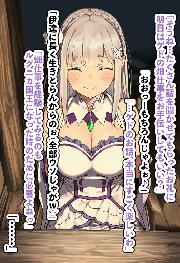 高潔なハーフエルフのエ〇リアが辺境の農民爺に騙され嫁に堕とされる