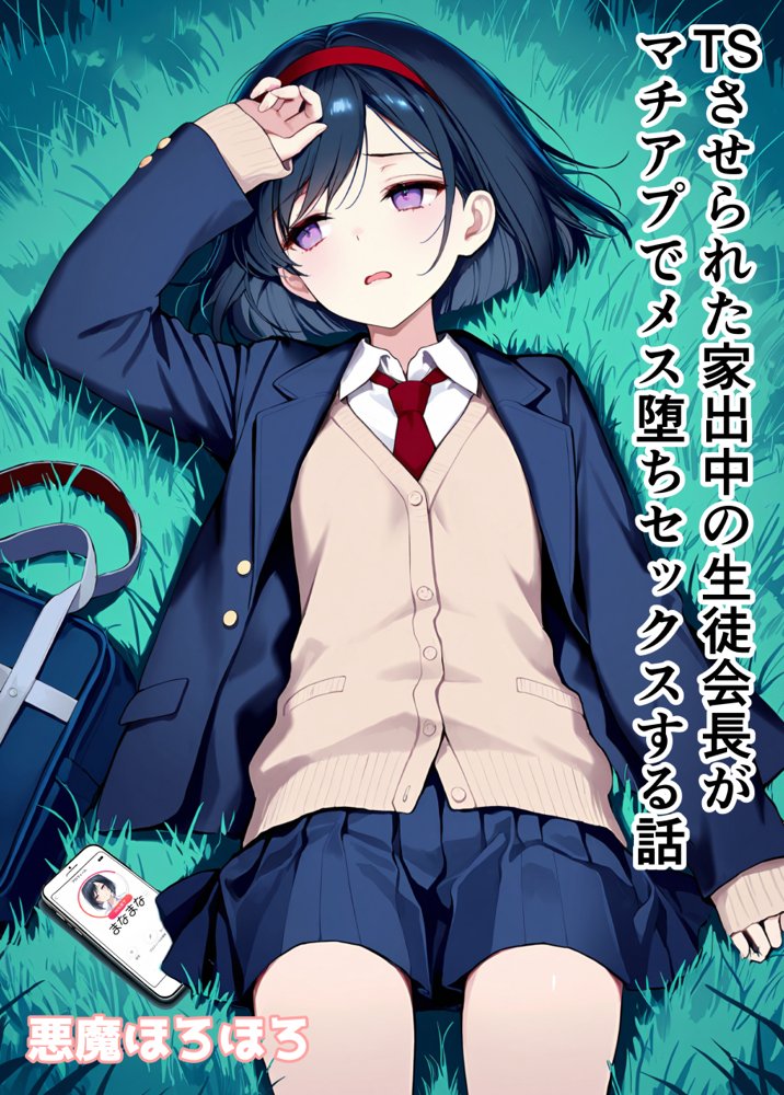 TSさせられた家出中の生徒会長がマチアプでメス堕ちセックスする話