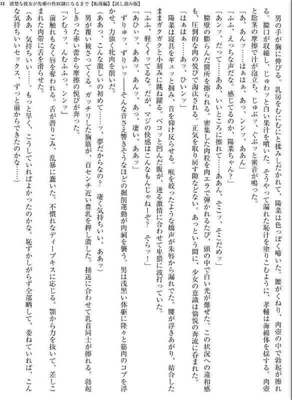 清楚な彼女が先輩の性奴●になるまで【転落編】