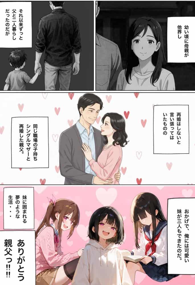 三姉妹の義妹たちに好き放題エロいことしてたら逆転されてしこたま搾精されちゃいました。 hitomiエロ漫画raw(同人誌)無料サンプル画像002