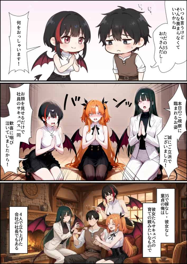 奴◯サキュバスを救って娘同然に育てたらヤンデレになって処女を捧げてきた