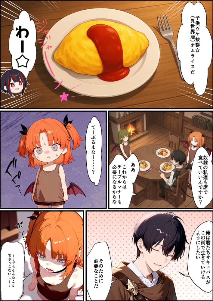 奴◯サキュバスを救って娘同然に育てたらヤンデレになって処女を捧げてきた