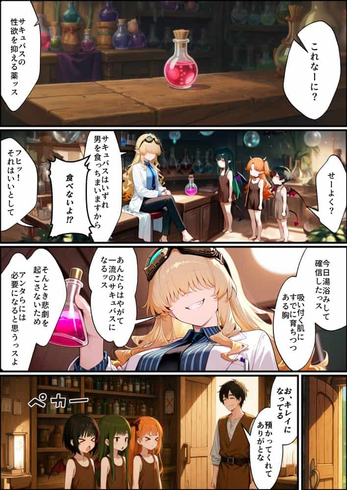 奴◯サキュバスを救って娘同然に育てたらヤンデレになって処女を捧げてきた