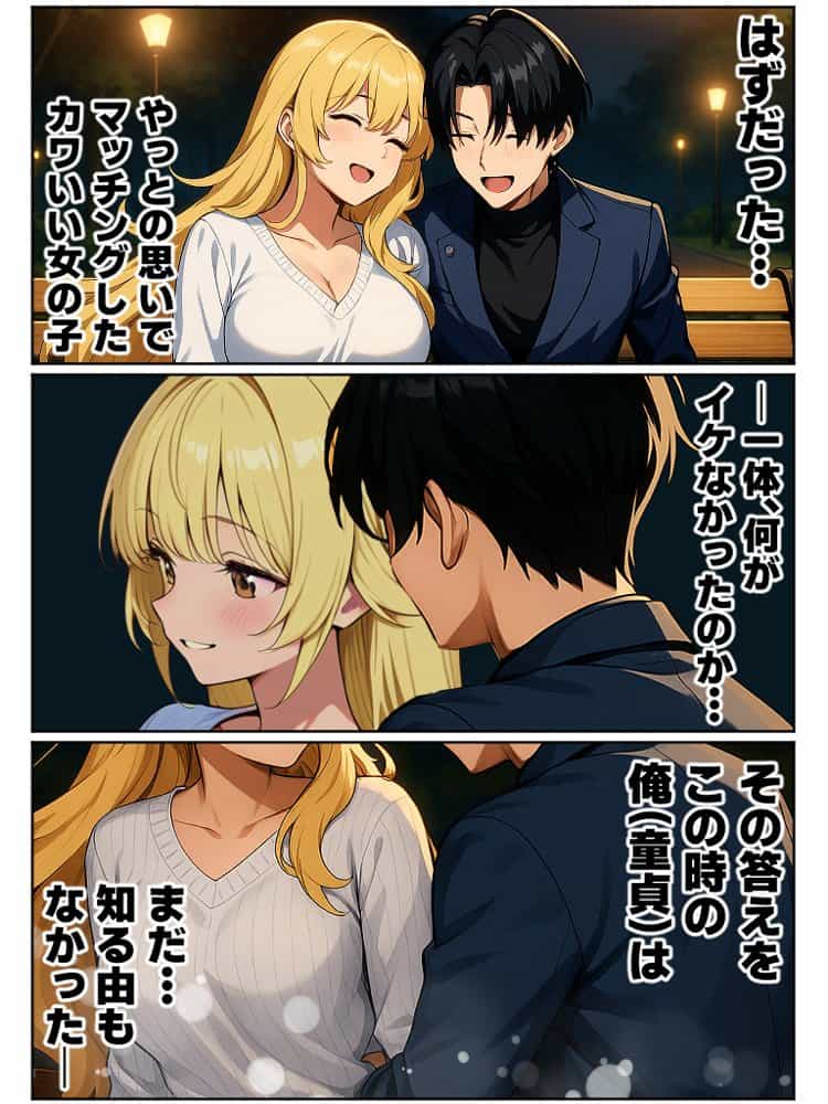 アラサー童貞の俺がマチアプで無双できるようになった理由 hitomiエロ漫画raw(同人誌)無料サンプル画像002