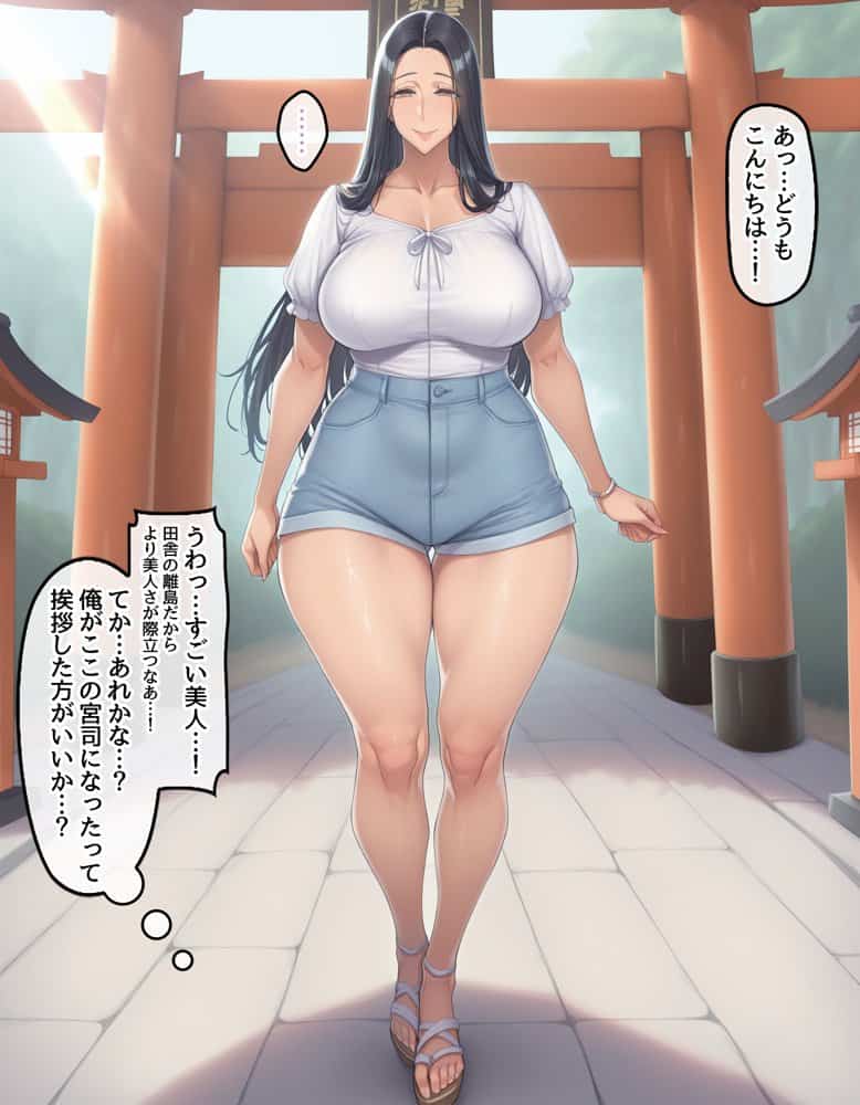 孕ませ島1〜離島の神社に呼ばれた俺が、島の未来のために子種を注ぎ続ける話〜 hitomiエロ漫画raw(同人誌)無料サンプル画像007