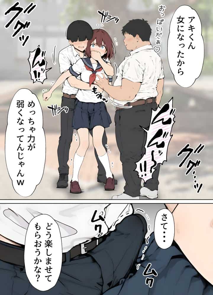 女体化したカースト上位男がキモオタに下剋上レ●プされ種付けを懇願するオンナノコへと堕ちる話