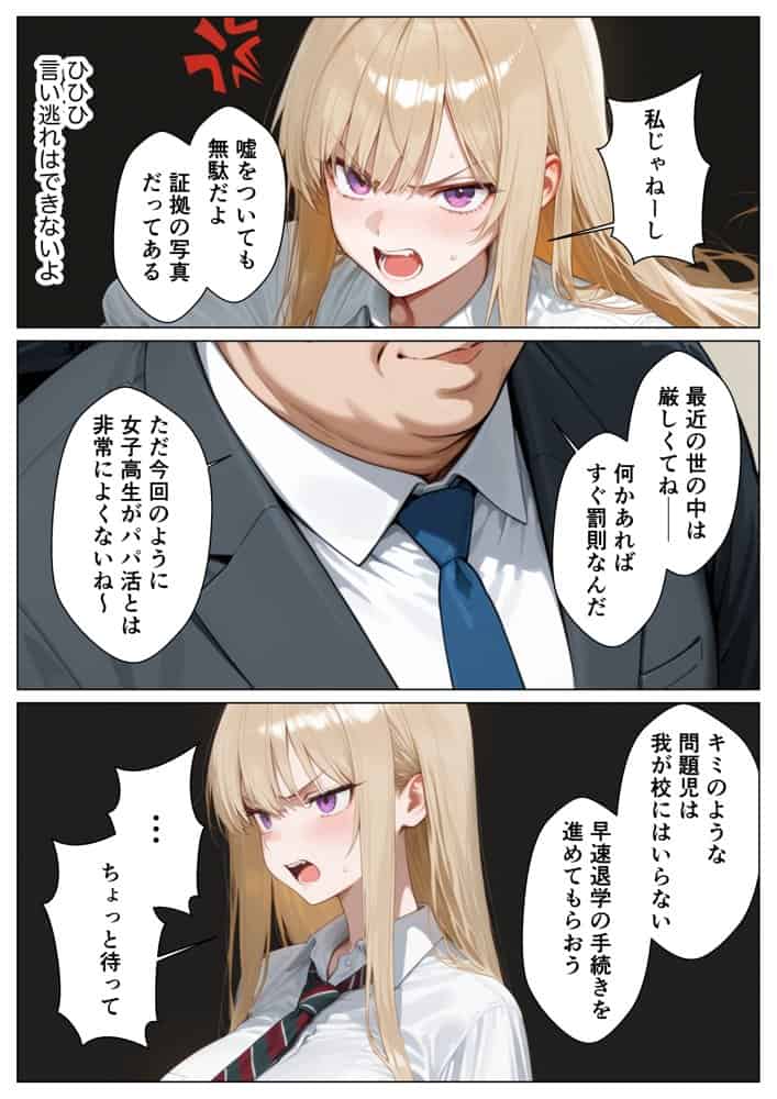 パパ活がバレて退学寸前の金髪巨乳ギャルと復讐セックスした話