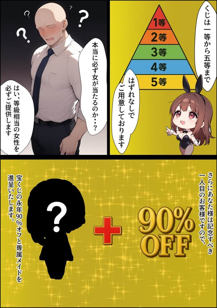 一獲千女〜女が当たる宝くじで一等を当てた男〜【美人ギャル親子編】