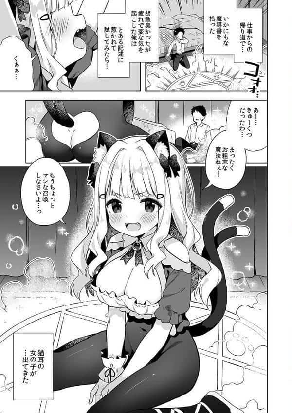 拾った魔導書でちんまい猫耳ちゃんとえっち出来る本 hitomiエロ漫画raw(同人誌)無料サンプル画像003