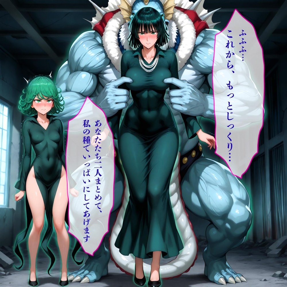 デカマラ気質な深海王と美人姉妹 3P＋αの孕ませ調教