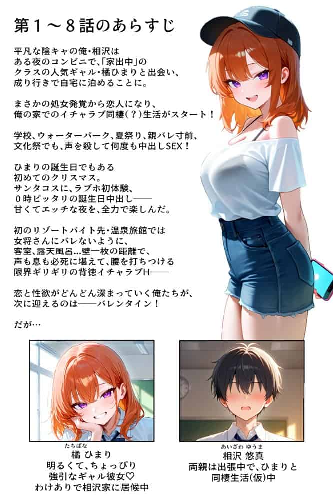 家出してきたクラスの人気ギャルが彼女になったらバレンタインに何度も中出しHさせてくれた話