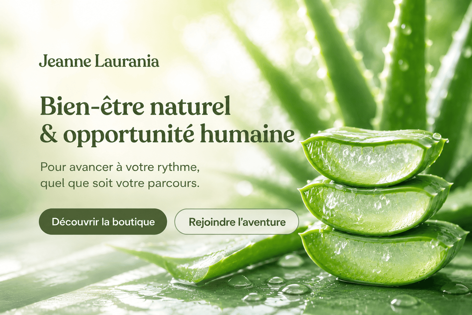 Bien-être naturel & opportunité humaine