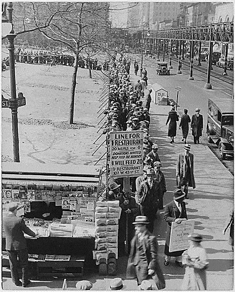 1931 Depression Breadlines 1932 NYC FDRL