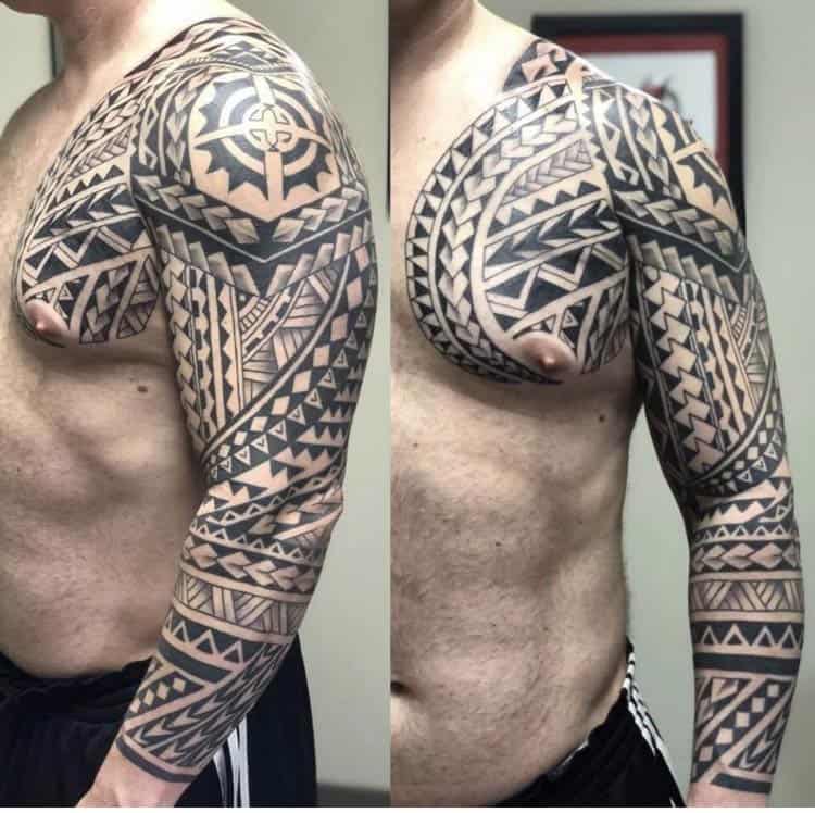 Polynesian tribal tattoo