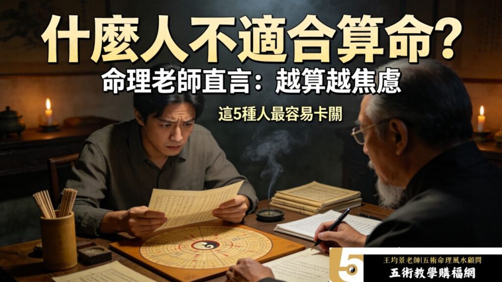 什麼人不適合算命，命理老師解析 5 種人越算越焦慮越算越卡關