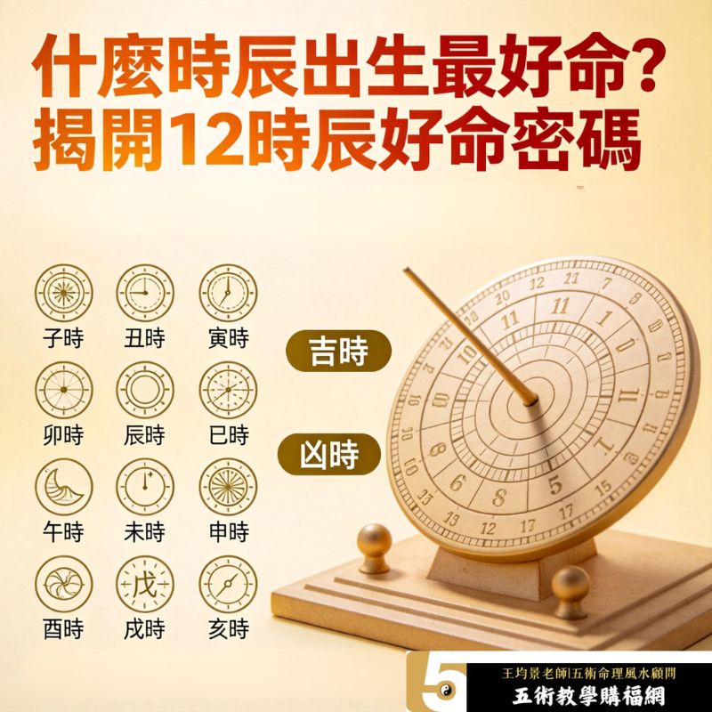 什麼時辰出生最好命？台灣命理大師20年實務：揭開12時辰好命密碼，這樣用時辰改運最有效