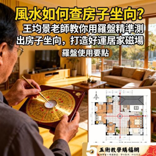 風水如何查房子坐向？王均景老師教你用羅盤精準測出房子坐向，打造好運居家磁場
