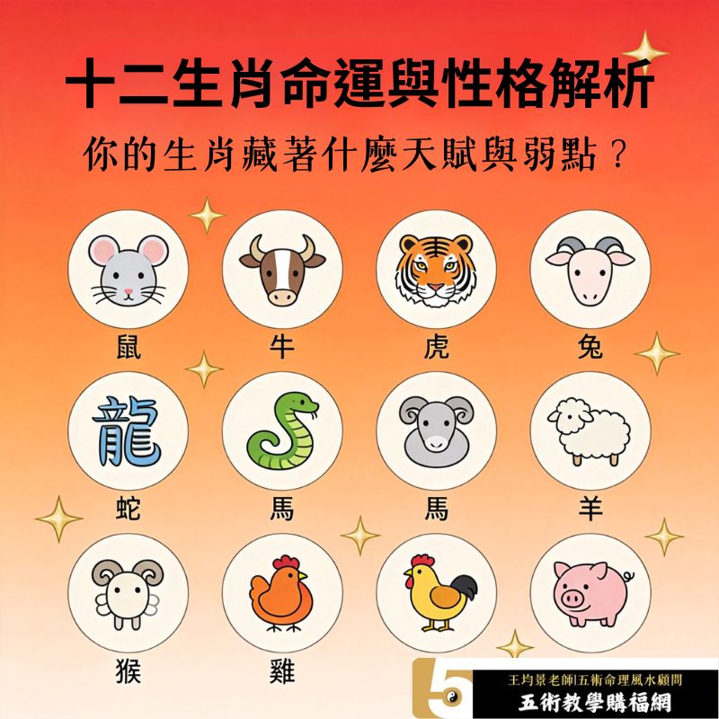 十二生肖命運與性格解析：你的生肖藏著什麼天賦與弱點？