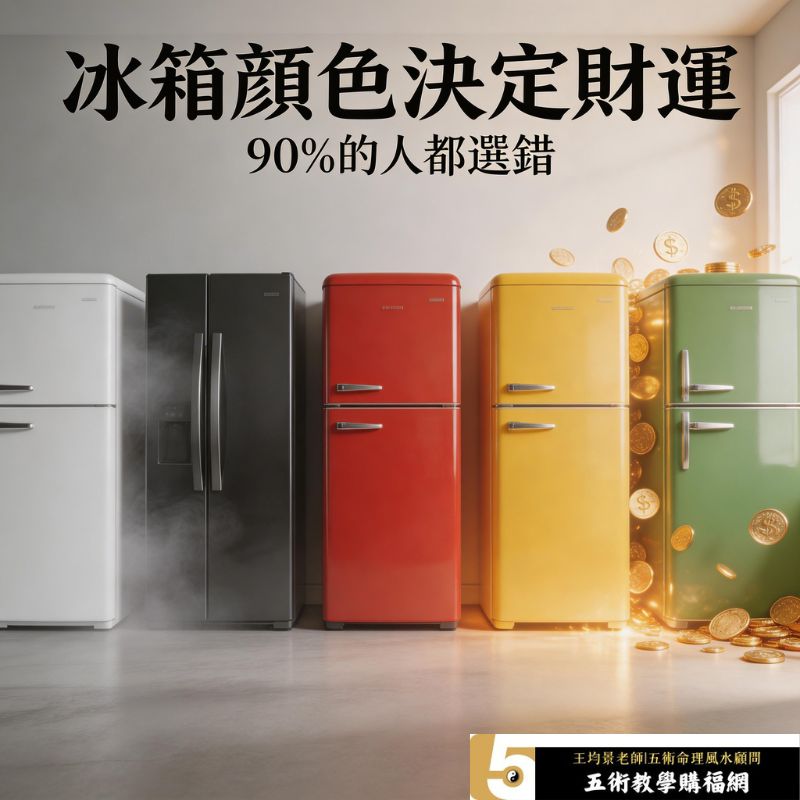 2026風水看冰箱什麼顏色招財王均景老師揭露5個隱藏細節，新手也能學會（附實用操作手冊）