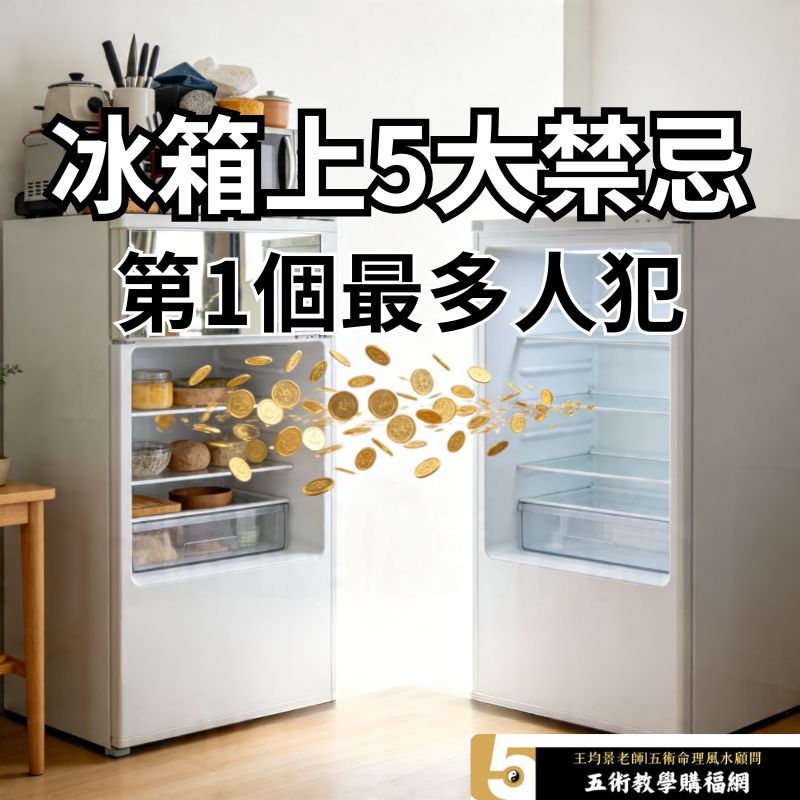 冰箱上不能放什麼？5大風水禁忌一次看懂，別讓財氣卡住（新手必看）