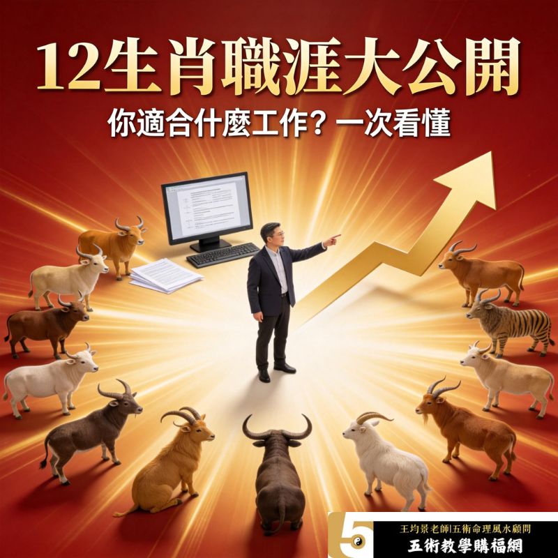 十二生肖適合工作全解析｜生肖職業、職涯方向與工作運勢一次看懂