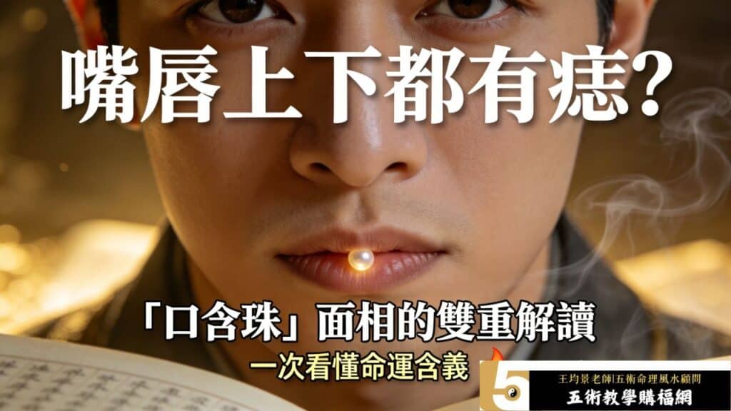 嘴唇上下都有痣代表什麼？口含珠面相的雙重解讀與運勢分析