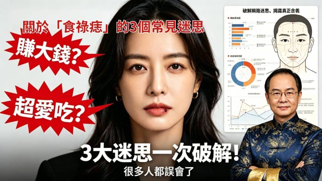 關於食祿痣的3個常見迷思：會不會很會賺錢、美食失控與帝王痣差異解析