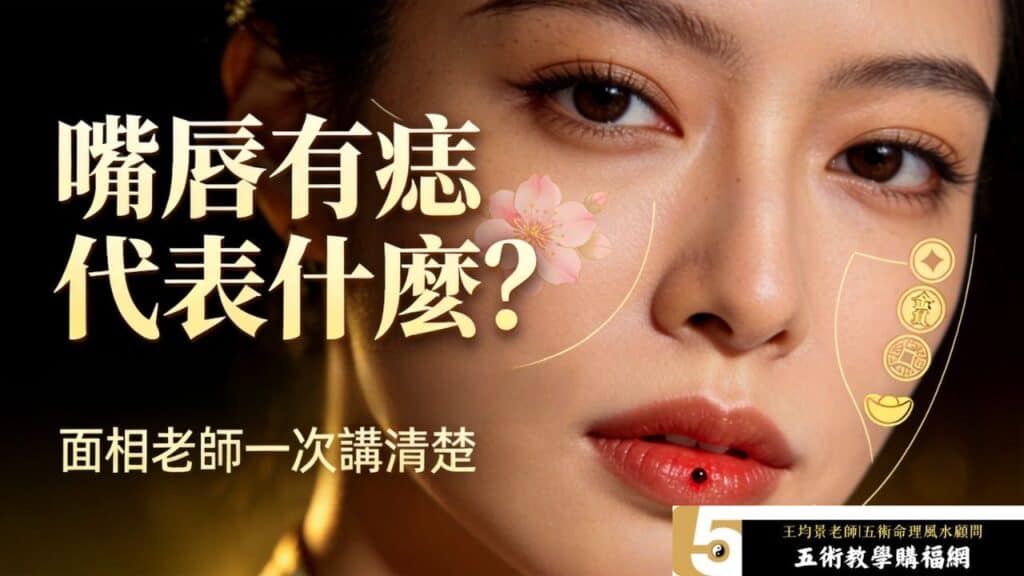 嘴唇有痣代表什麼？從面相學看食祿、桃花與個性命運解析