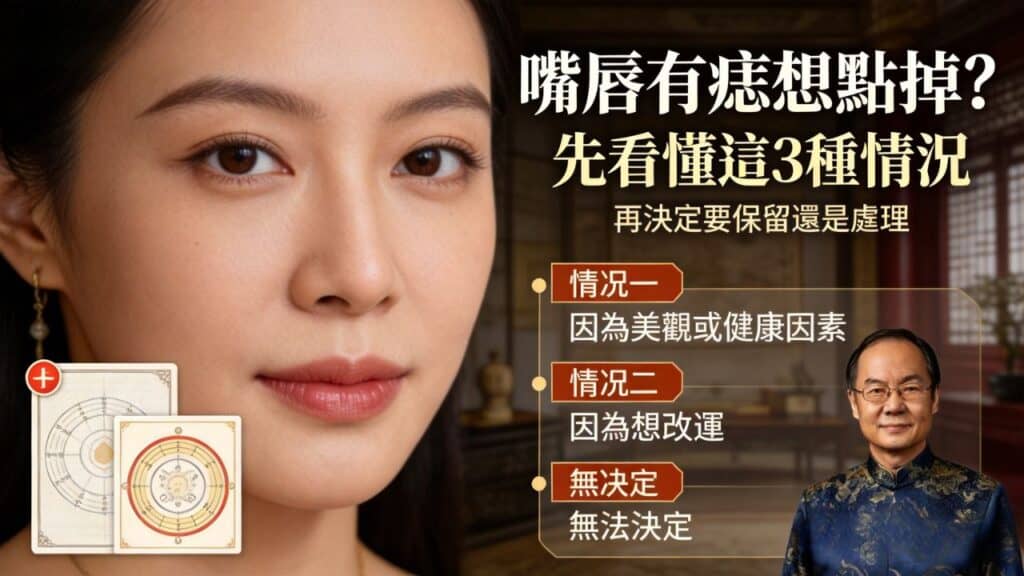 不同位置的唇上痣，點掉時的風險等級與注意事項解析